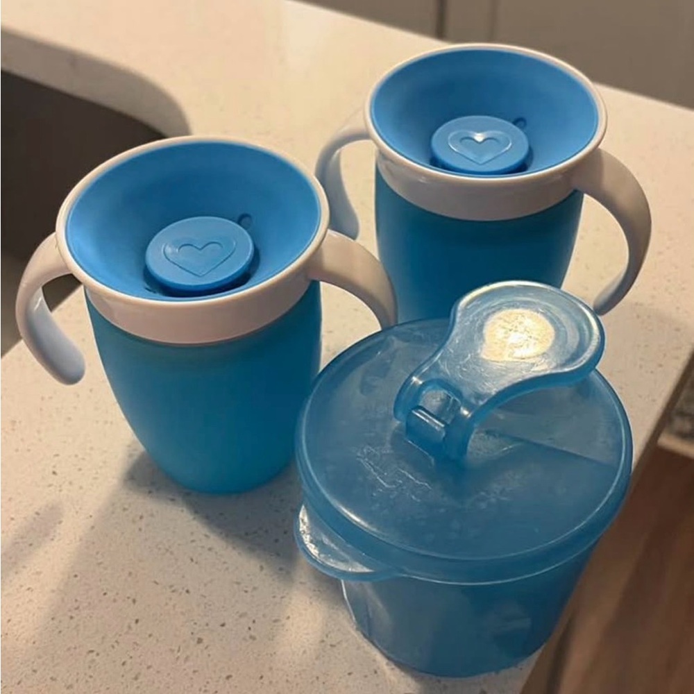 Blue Toddler Cups and Container